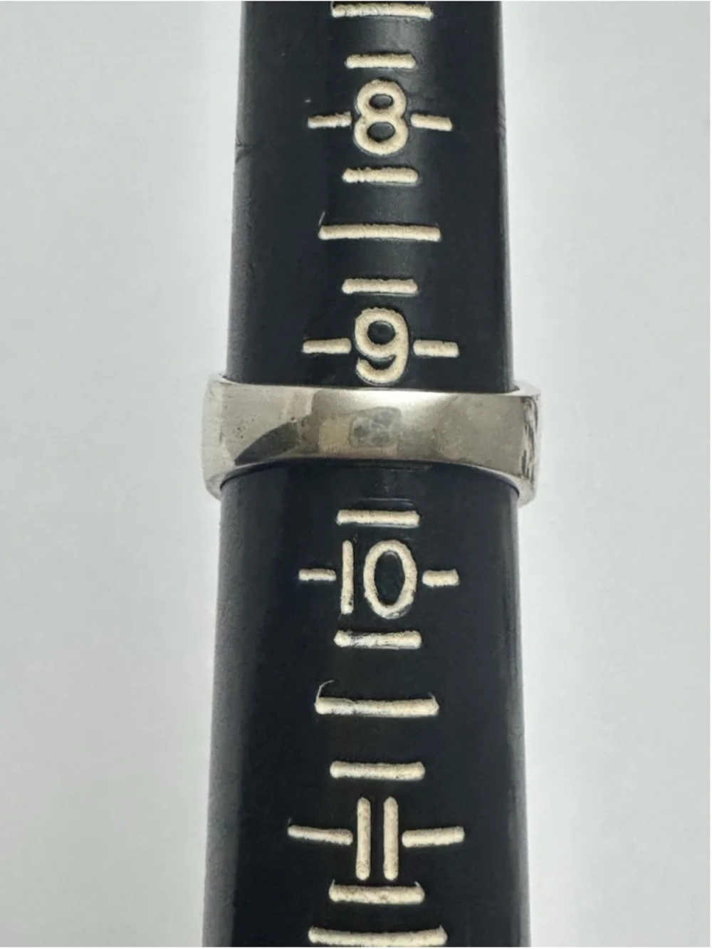 925 Sterling Silver Men’s Ring Size 9.5 Black Inlay Modern Geometric Design